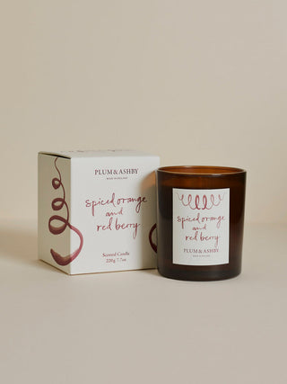 Plum & Ashby Spiced Orange & Red Berry Scented Candle