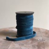 Teal Velvet Ribbon