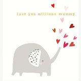 Mummy Elephant Hearts Mother's Day Card