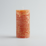 St Eval Gold Marbled Pillar Candle