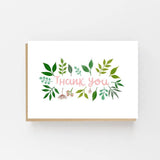 Thank You - Leaf Design