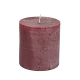 Rustic Pillar Candle Plum (70x75mm)