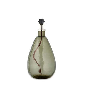Baba Recycled Glass Lamp - Green - Small Tall