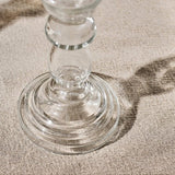 Buran Glass Candlestick - Clear