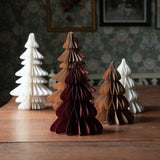 Honeycomb Christmas Tree - Burgundy