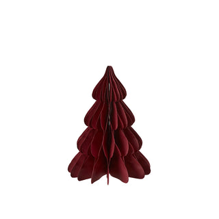 Honeycomb Christmas Tree - Burgundy