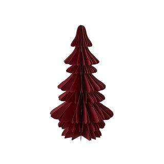 Honeycomb Christmas Tree - Burgundy