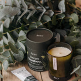 The Calm & Green Gift Set – Eucalyptus Bouquet with Candle & Hand Cream