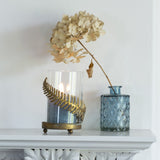 Fern Leaf Hurricane Lamp