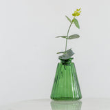 Green Glass Bud Vase