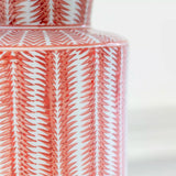 Serrato Coral Lamp with Taupe Shade