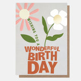 Flowers Wonderful Birthday Card