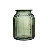 Meja Green Ribbed Vase