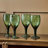 Mila Wine Glass - Dark Emerald