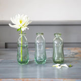 Vernham Recycled Glass Bottles set of 3