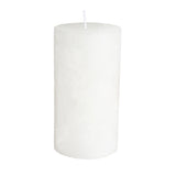 Rustic Pillar Candle White 70x130mm