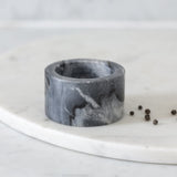 Marble Salt Cellar Charcoal