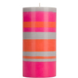 British  Colour Standard - Orange Flame, Willow & Neyron Eco Pillar Candle, 15cm