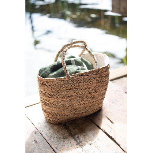 Natural woven basket