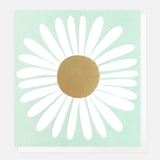 White Daisy Blank Card