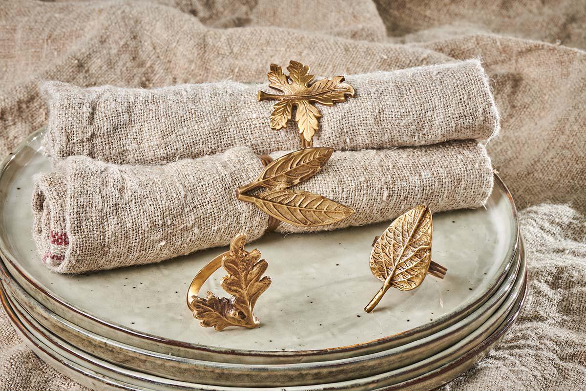 Antique Brass Napkin Rings