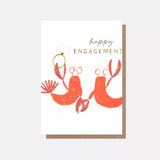 Lobsters Happy Engagement Card